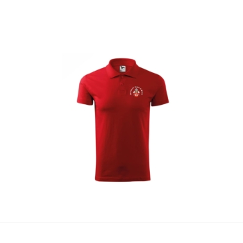 Koszulka Polo czerwona z logo na piersi